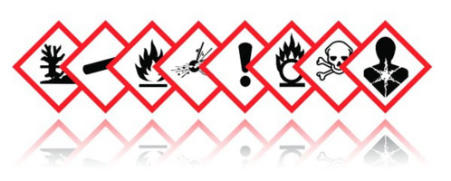 Faresymboler for kjemikalier