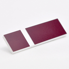 Burgunder og hvit 2-lags matt graveringsplate