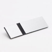 Sølv og sort 2-lags blank graveringsplate