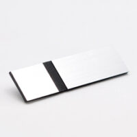 Sølv og sort 2-lags blank graveringsplate