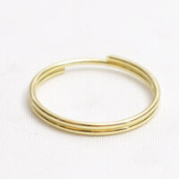 520100593 Nøkkelring 20 mm gull messing 100 stk.