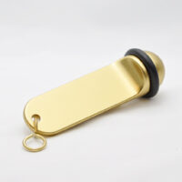 Rundt hotell nøkkelskilt i gull