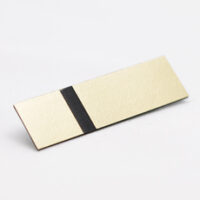 520200031 Børstet gull-sort graveringsplate