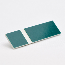 Mørkegrønn-hvit graveringsplate