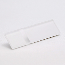 Klar matt-hvit graveringsplate