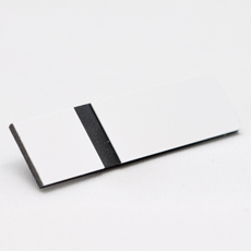 Gravoglas 2-plex 902 hvit matt-sort 1,6mm