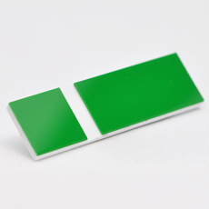 521000420 Gravoglas 2-plex 922 eplegrønn blank-hvit 3,2mm