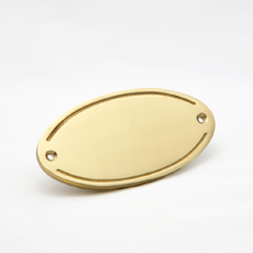 Ovalt dørskilt fransk