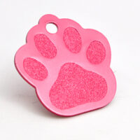 521200210 Husdyrmerke, labb, rød aluminium