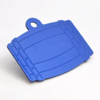 521200213 Husdyrmerke, tønne, blå aluminium