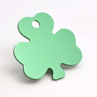 521200280 Husdyrmerke, kløver, grønn aluminium