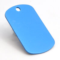 521200297 Husdyrmerke, dog-tag, blå aluminium