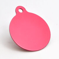 521200397 Husdyrmerke, rund, rød aluminium