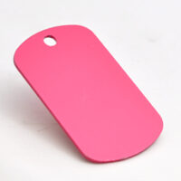 521200599 Husdyrmerke, dog-tag, rød aluminium