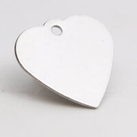 521200829 Husdyrmerke, hjerte, rustfritt stål