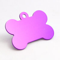 521200932 Husdyrmerke, bein, lilla aluminium