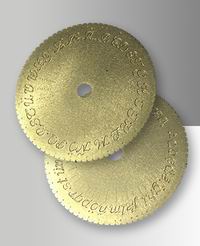 Sjablonskive kursiv for ring