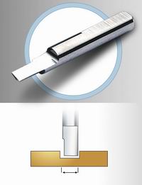 B7303000 Twin cut stikkel rett 2,50mm