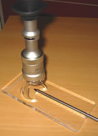 lupe25x Målelupe 25x med skala