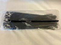 NL1378 STRIPS MED KULELÅS RUSTFRITT STÅL SORT EPOXY 7,9 X 300 MM (100 STK)