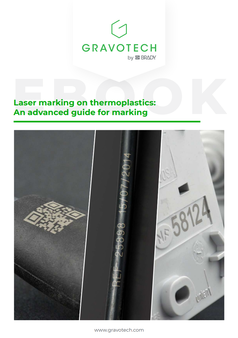 E-bok-cover for "Laser marking on thermoplastics: An advanced guide for marking"