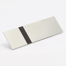 ALUMAMARK SØLV SILKESMATT-SORT 0,5 MM