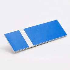 Blå-hvit graveringsplate