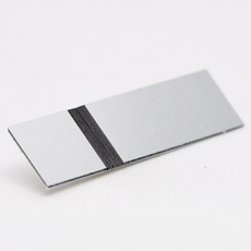 Aluminium-sort graveringsplate
