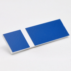 Gravoglas 2-plex 904 azureblå matt-hvit 1,6mm