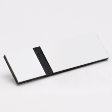 Gravoglas 2-plex 912 hvit blank-sort 3,2mm